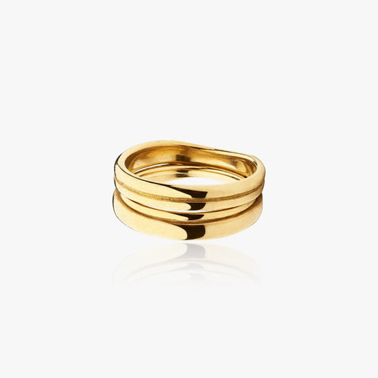 Ella Elegance Ring 14K Guldbelagt - Global Urban Jewelry