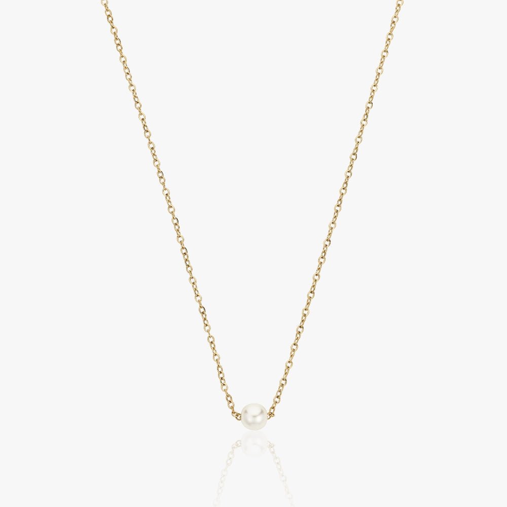 Perlehalskæde Med Choker 14K Guldbelagt - Global Urban Jewelry