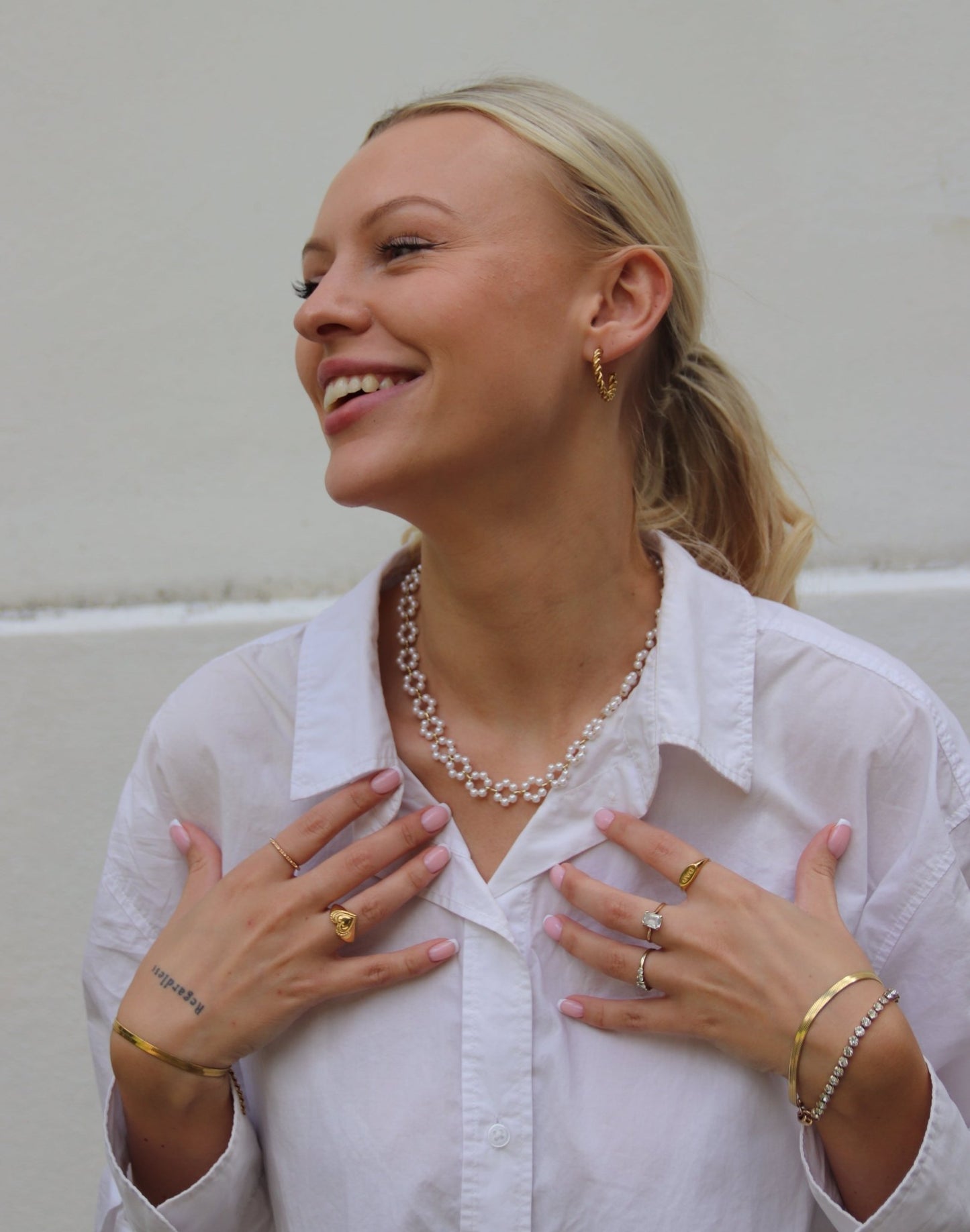 Vintage Spiral Tvist Hoop Øreringe 14K Guldbelagt - Global Urban Jewelry